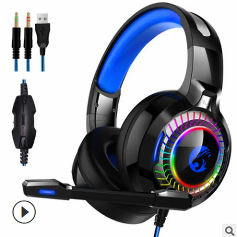 Игровые наушники PS4 4D стерео RGB шатер гарнитура с микрофоном для нового геймера Xbox