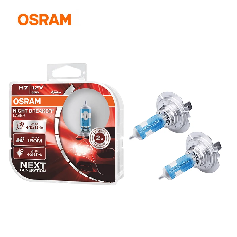 OSRAM Автомобильный свет h7 55 Вт 12 В PX26D 10X2BOX4F дальний ближний 3750 к водонепроницаемый