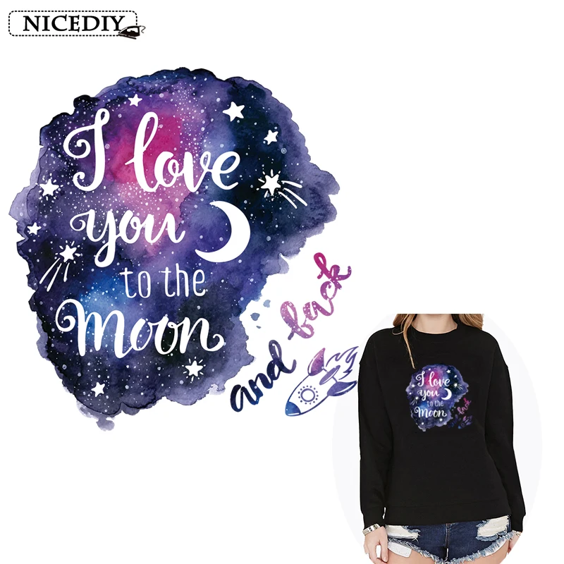 Термонаклейки Moon Space на одежду в полоску термочувствительные наклейки для глажки