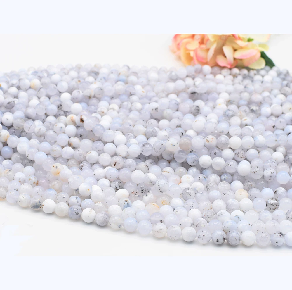 

Natural Ocean Chalcedony Round Beads 6mm 8mm 10mm 12mm Gemstone Beads for Jewelry Making