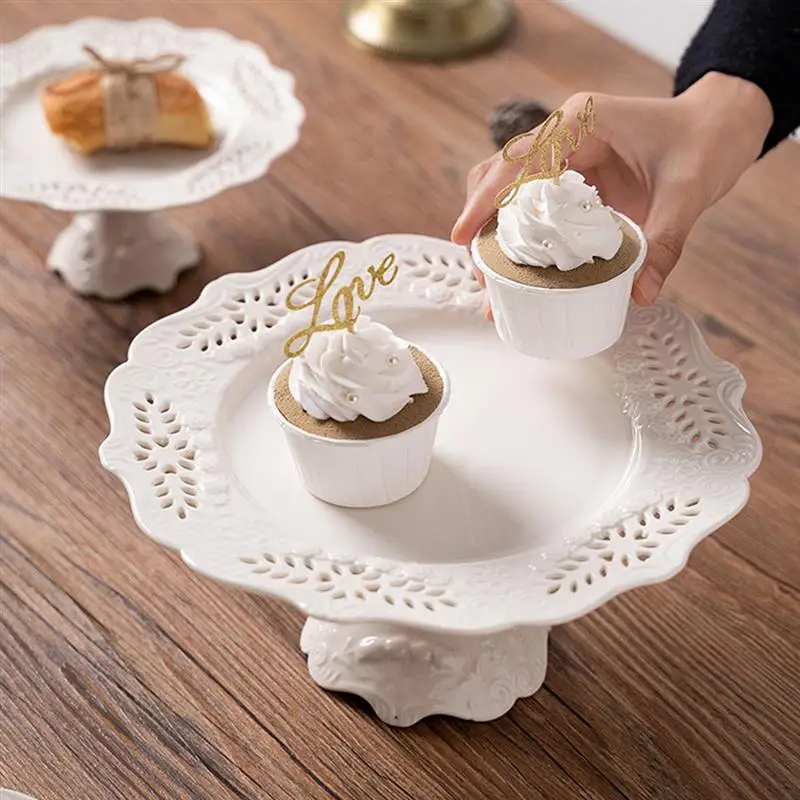 

1Pc Household Cake Stand Party Cake Dessert Plate Wedding Display Rack