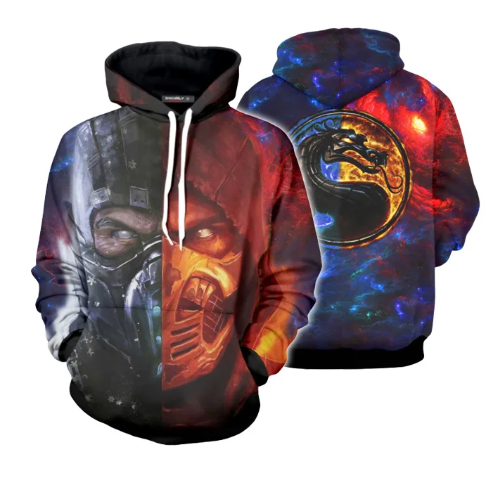 

Mortal Kombat 3D Printed Hoodies Men Women Couple sweatshirt Halloween Casual Pullovers Streetwear Tops