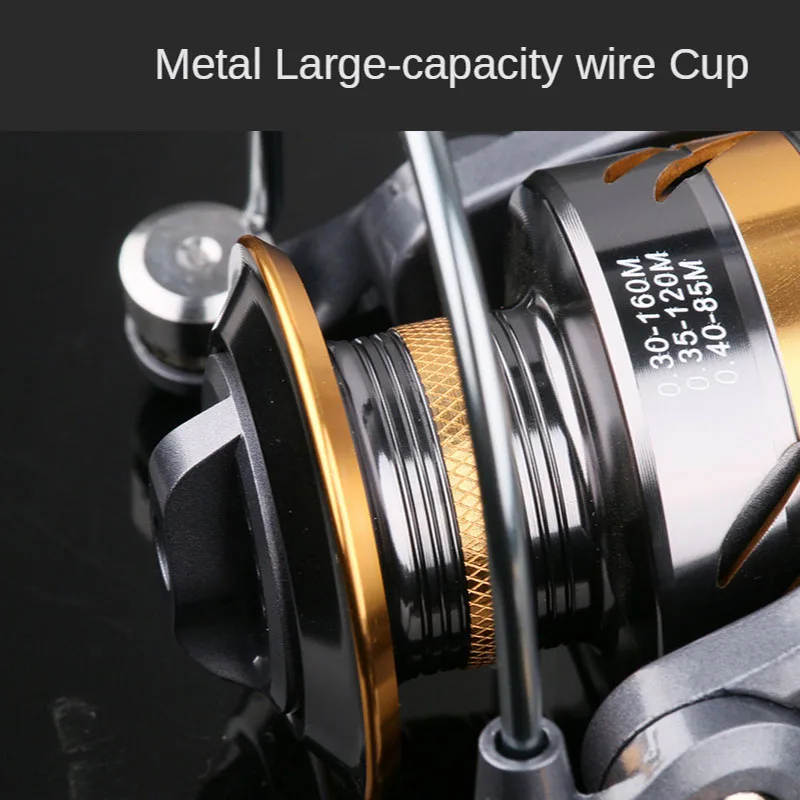 

2021 New Winter Fishing Reel Carp 5.2:1 Gear Ratio 2BB Coils High Speed Metal Spool Tackle Fisher Reel Spinning Accessories Sea