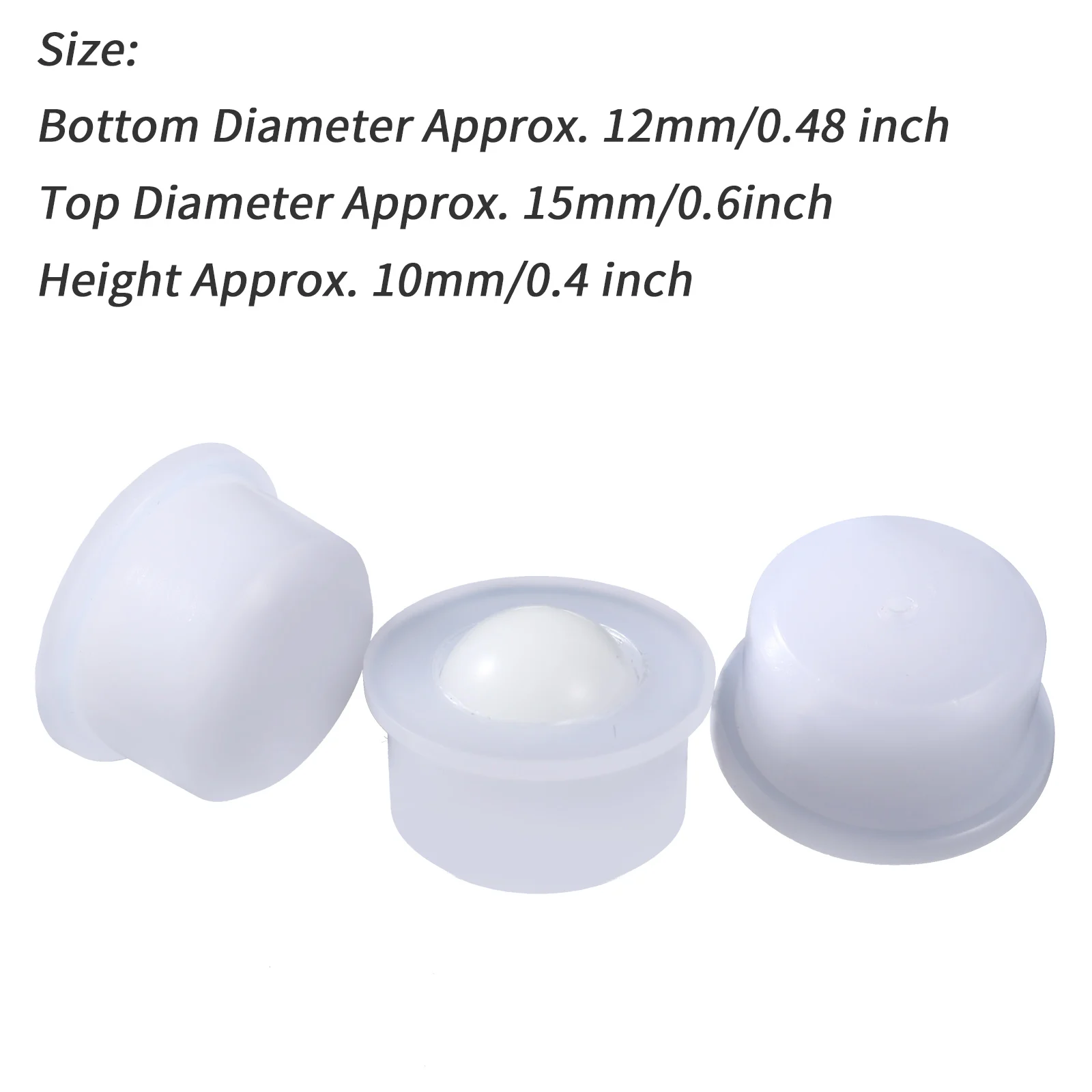 5 шт. шариковый трансферный миниатюрный Белый Нейлоновый шарикоподшипник