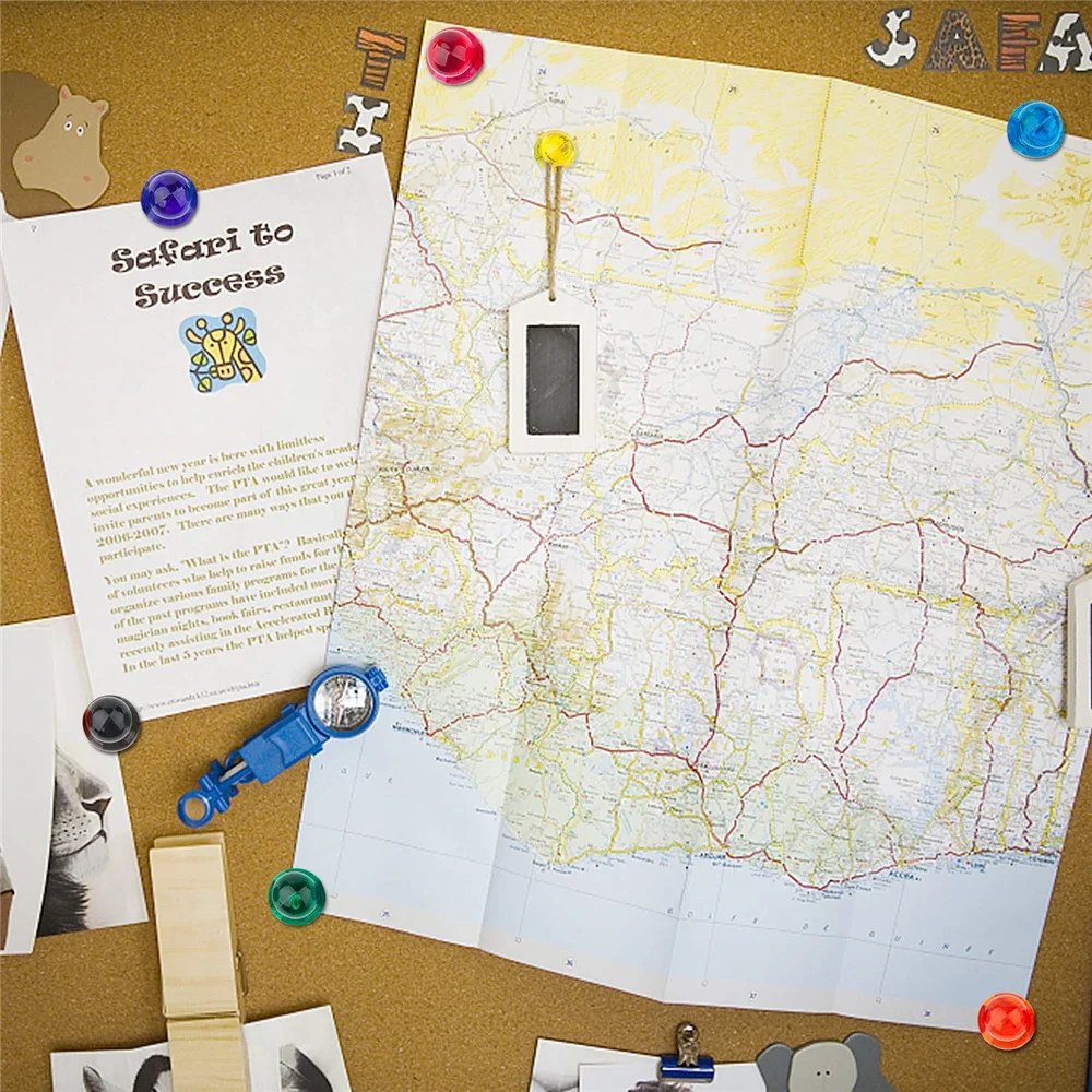 Сильный магнит доска объявлений нажимная Шпилька для школы 5 шт.