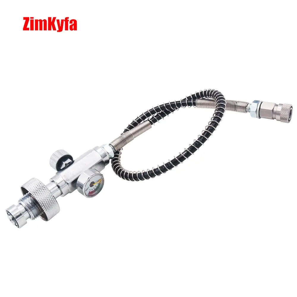 Пейнтбол PCP заполняющая станция 300bar/4500psi Din G5/8 &quotзарядный адаптер w/10&quot стальной