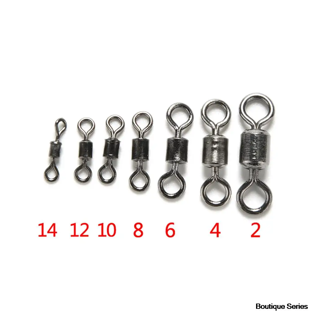 

100 рыболовные Вертлюги с круглым глазом Tronix