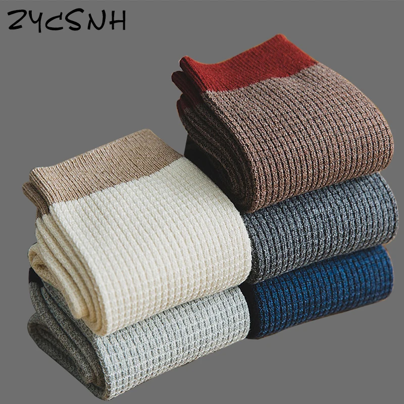2020 winter brand new men harajuku socks cotton male socks fashion high quality men‘s dress socks gifts sokken 5 pairslot hot free global shi