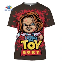 sonspee 2022 new horror movie chucky t shirt 3d printing tshirt cool men women all match tee casual streetwear clown tops shirt