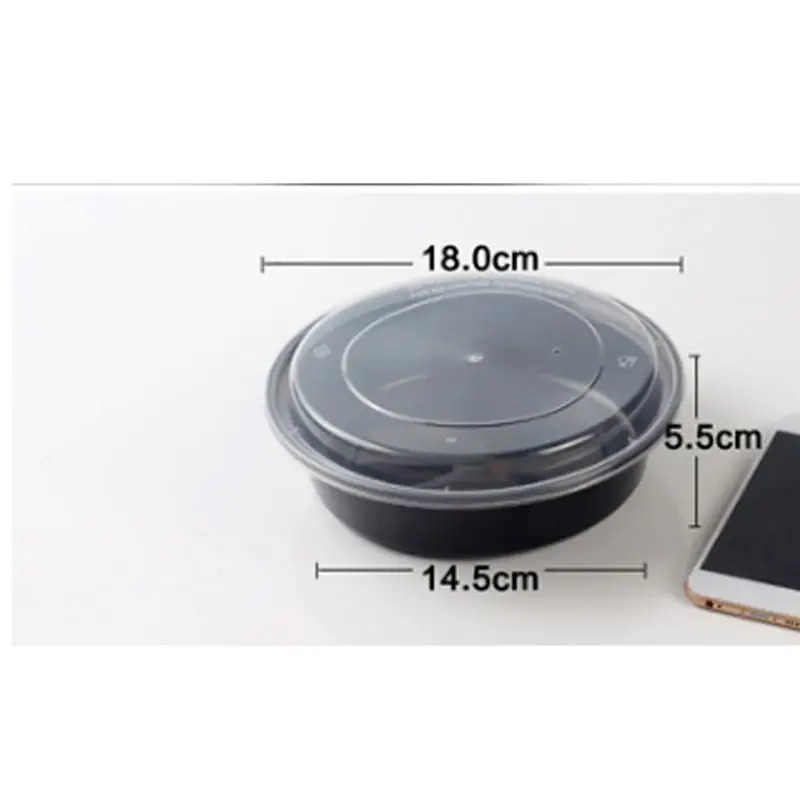 10 шт 720 мл одноразовые пластиковые миски вынимают контейнеры контейнер для