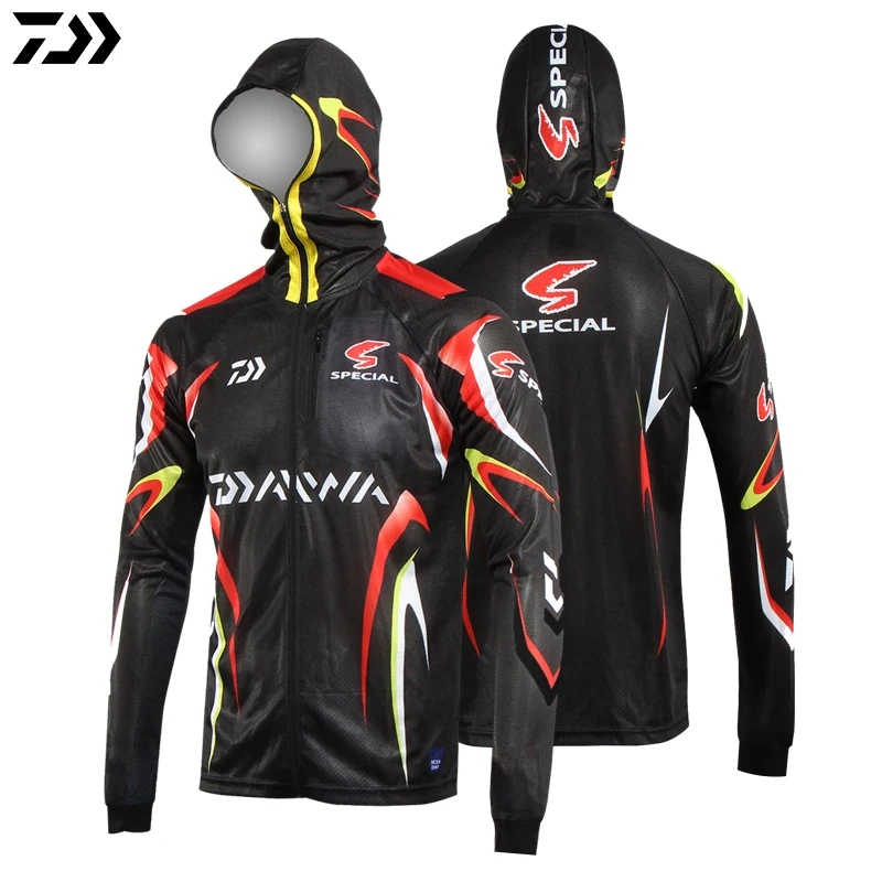 

2021 Fishing Clothing Fishing Jacket Summer Qucik Drying Sun Protection Anti-UV Breathable Hooded Cycling Fishing Shirt