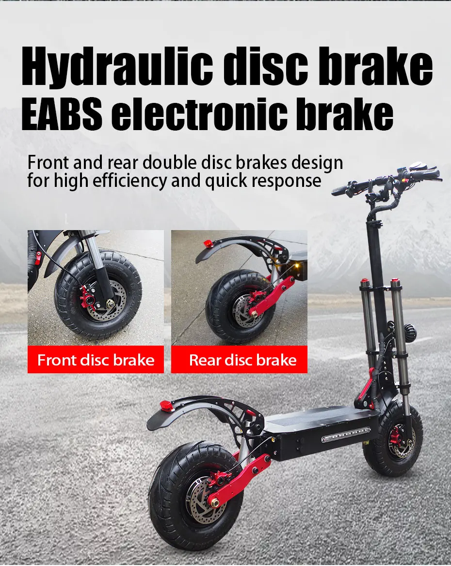 2 portos de carregamento scooter elétrico da