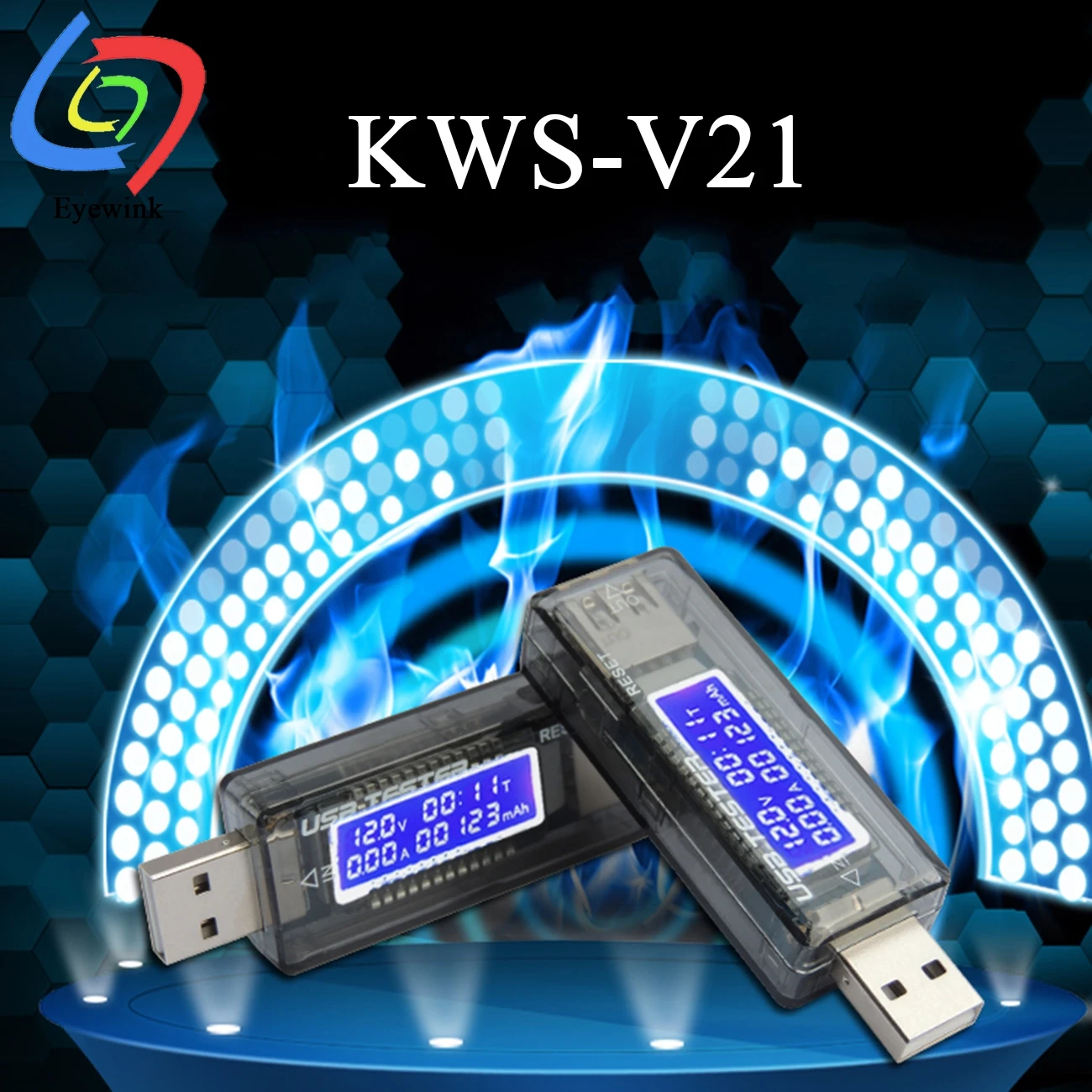 KWS-V20/V21 USB ток напряжение емкость тест er вольт ток зарядное устройство емкость тест er метр Мобильный детектор уровня мощности тест батареи