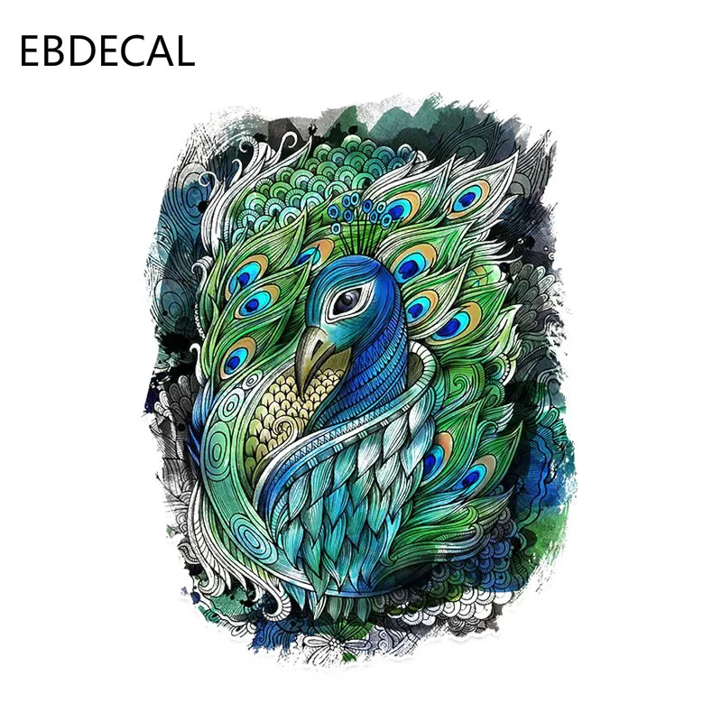 Ebdeckle интересный Павлин декор для Авто/бампер/окно/настенные наклейки DIY Декор