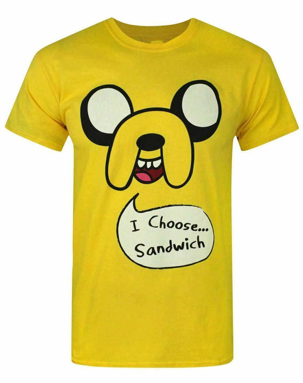 Adventure Time Jake I Choose Sandwich Men'S футболка для молодежи среднего возраста Старая