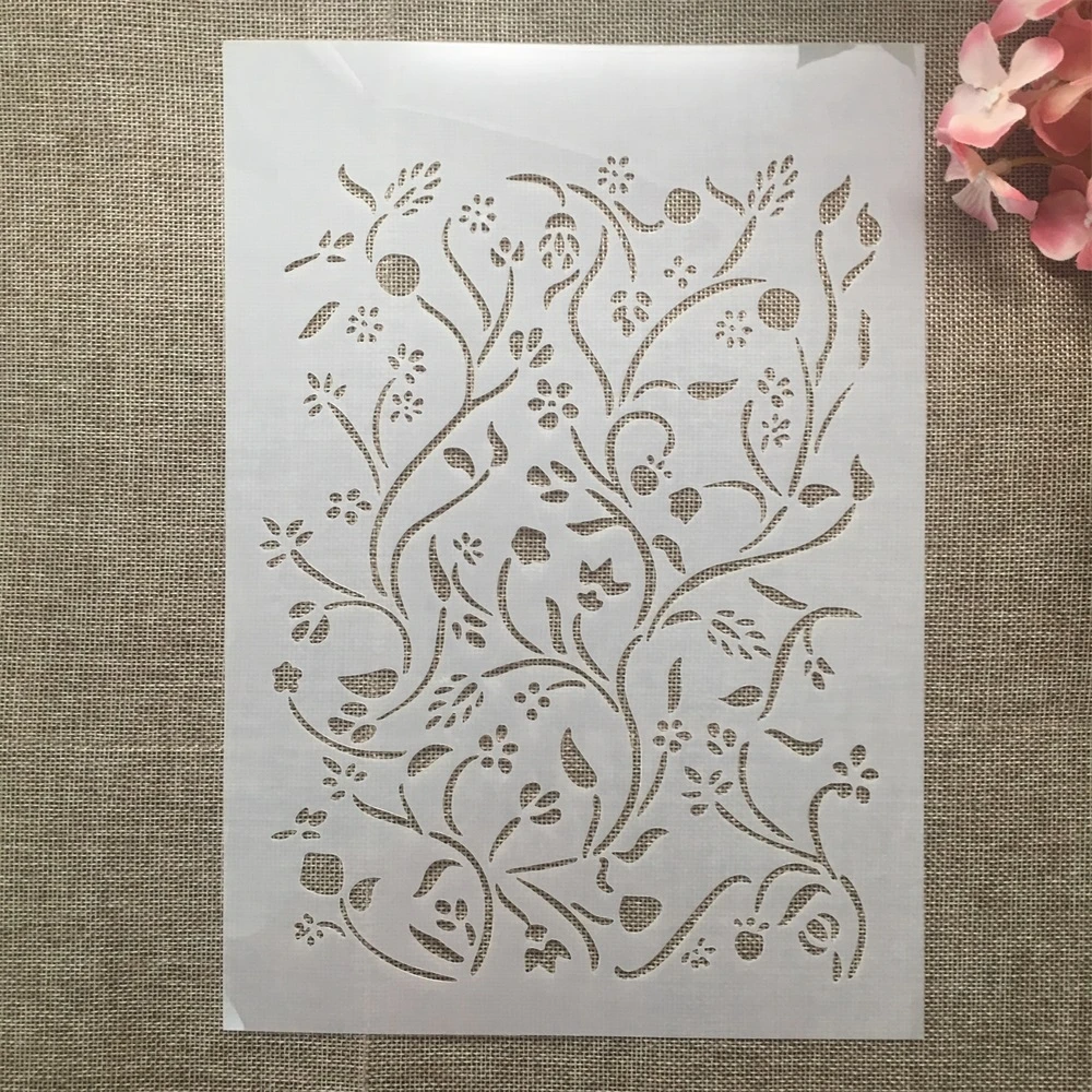 

A4 29cm Ivy Leaves DIY Layering Stencils Wall Painting Scrapbook Coloring Embossing Album Decorative Template