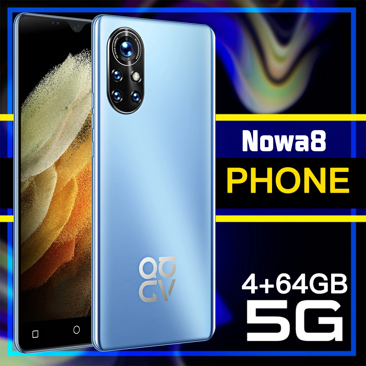 

HUAWE Nowa8 4G 5G LTE Snapdragon888 Smartphone Global Version Mobile Phone NFC Dual SIM Sansumg Deca Core Cellphone