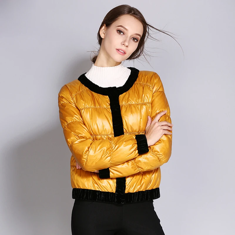 UAICESTAR Brand Women Short Solid Winter Down Jacket High Quality Fashion Casual Parkas Coat 2020 New Slim Down Jacket Women