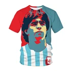 Мужская футболка с коротким рукавом, круглым вырезом и принтом