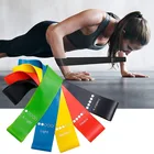 Ленты-Эспандеры спортивные, эластичные резиновые ленты для йоги, пилатеса, занятий в спортзале, 5 цветов
