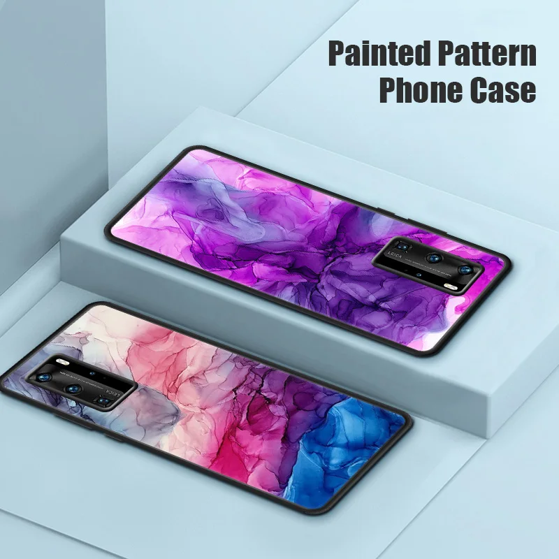 Чехол-накладка для Huawei Mate 30 20 10 9 Pro Lite ТПУ с цветными рисунками | Мобильные