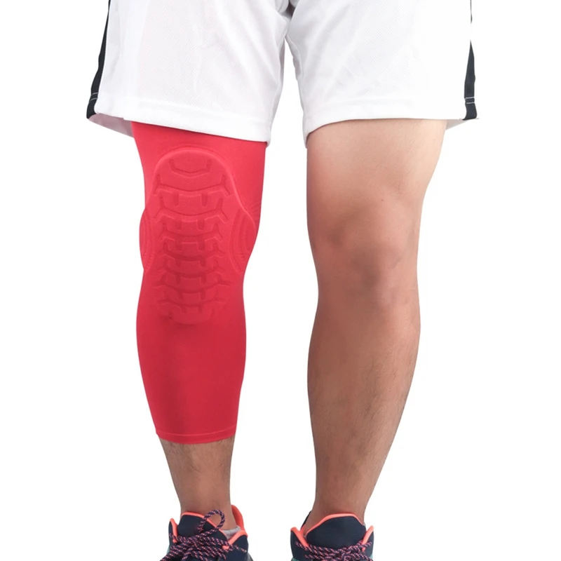 

1PC Lengthen Compression Leg Sleeve Basketball Knee Pads Running Leg Sleeve Calf Knee Brace Support Protector Shin Guard