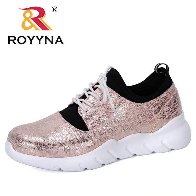 ROYYNA/Новинка года; дизайнерская женская повседневная обувь; удобная обувь на платформе; женские кроссовки; женская обувь инструкторов; Femme; модная обувь - Цвет: Light pink
