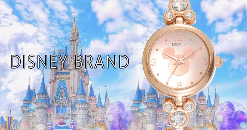 Disney Микки Женские кварцевые наручные часы с Микки-Маусом, со стразами, шикарный женский тонкий браслет, женские часы, Montre Femme, подарок