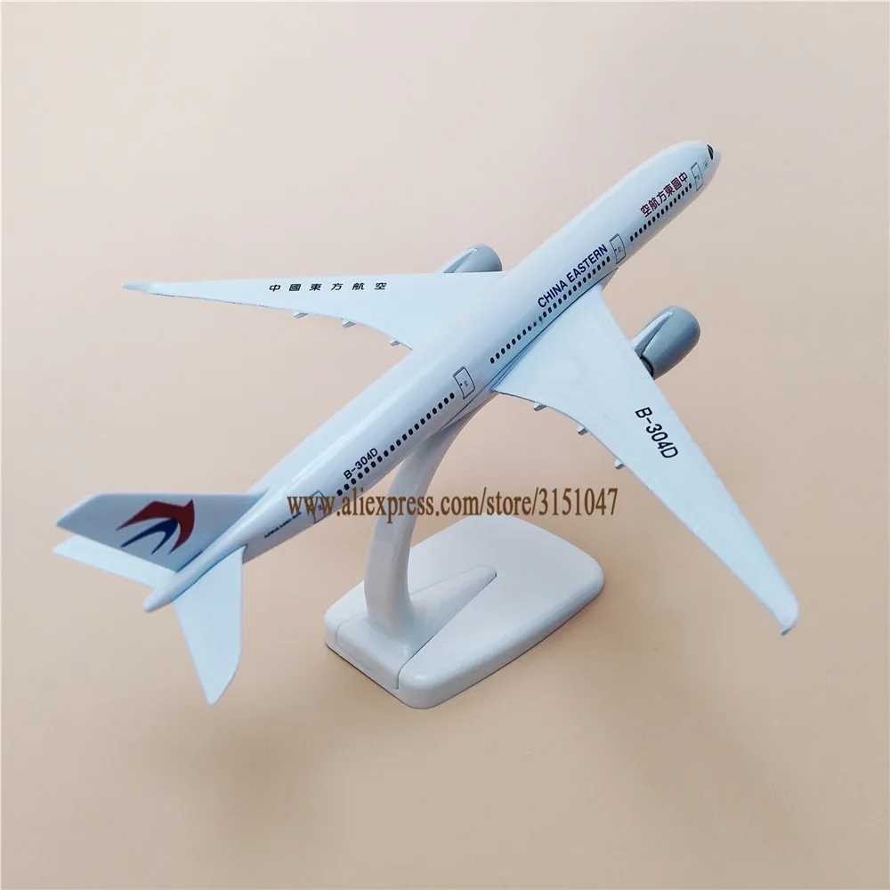 Модель самолета из металлического сплава 20 см авиакомпании China East Airlines аэробус 350