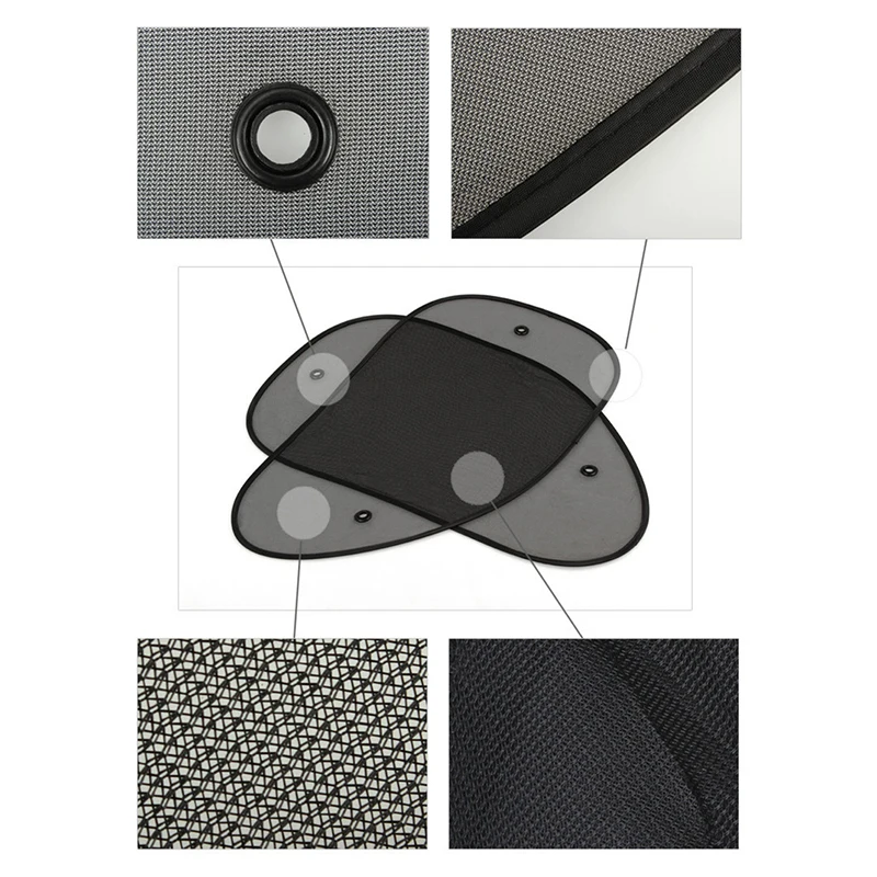 2 шт окна автомобиля солнцезащитный козырек экран УФ Защита дети задняя сторона