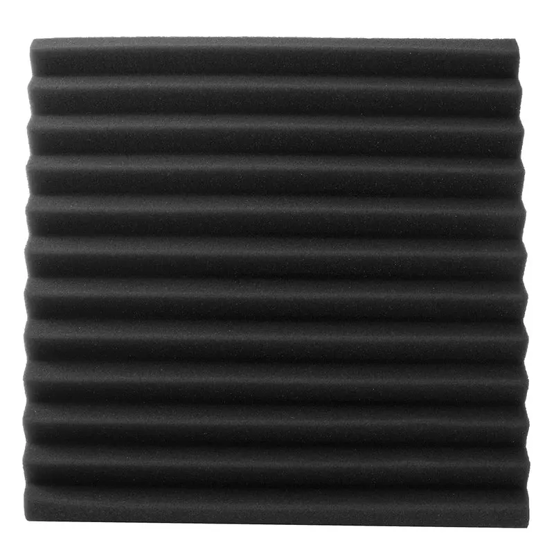 HTHL-Wedge Acoustic Foam With Adhesive Tape 8 Pcs Soundproof Panels Silencing Sponge | Обустройство дома