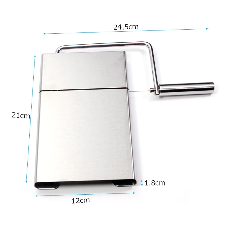 Слайсер для сыра резак масла из нержавеющей стали с сервировочной доской