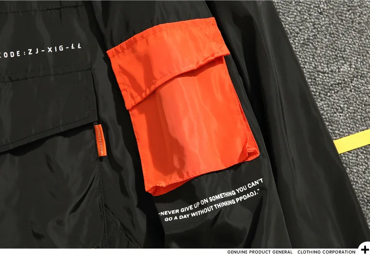 

Fashion 2020 Winter Jacket Men Windbreaker Coats Casual Pullover Hoodie Jacket Loose Zipper Pocket Outwear Oversize Men Clothing