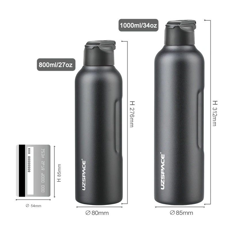 27oz 34oz Новая бутылка для воды из нержавеющей стали с соломинкой прямой питьевой 2