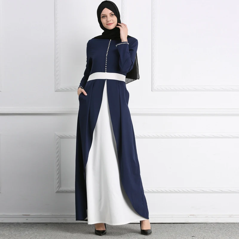 

Мусульманское модное платье хиджаб платья Кафтан Дубай абайя Турецкая мусульманская одежда вечернее платье женские платья