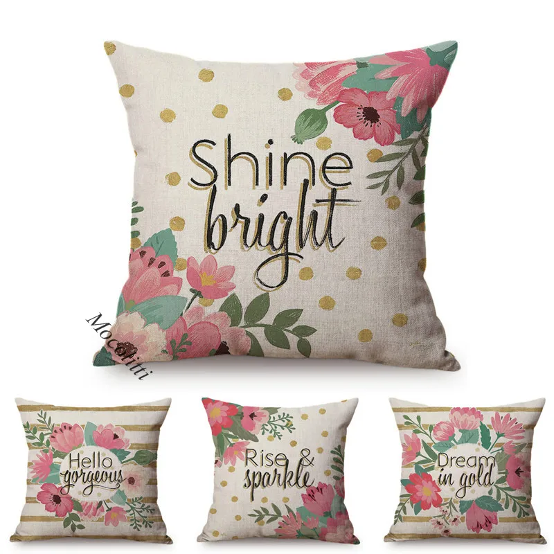 

Картина маслом в виде розового цветка, украшение для дома, наволочка для диванной подушки с надписью, красивые поздравления, наволочка из хл...