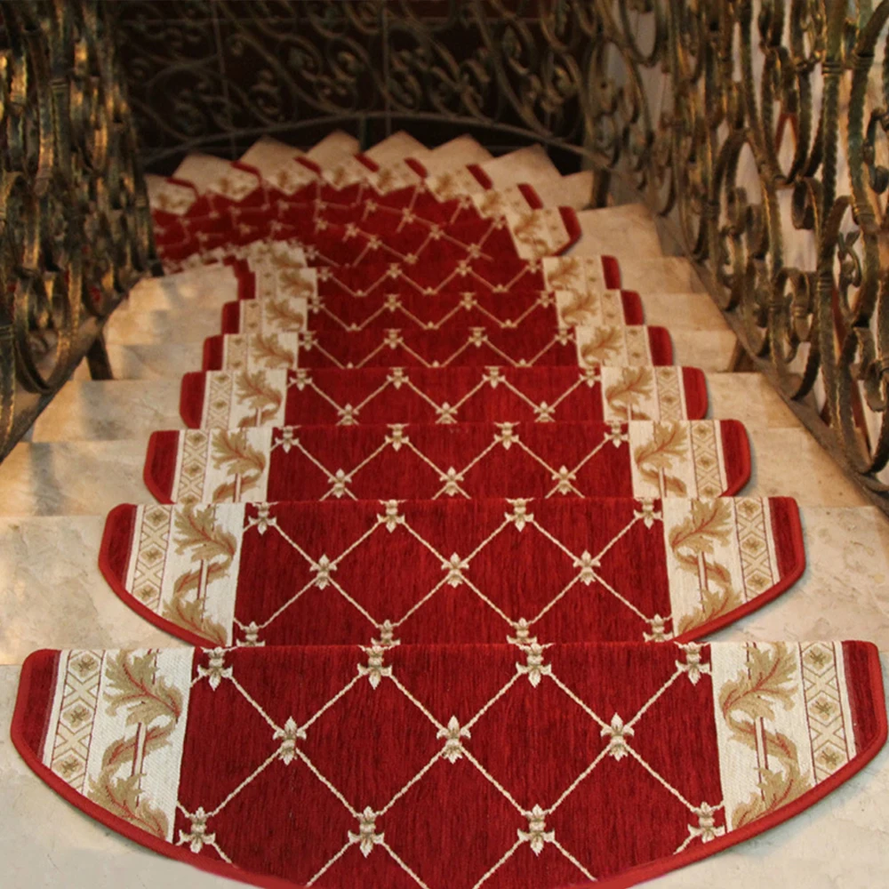 Non-slip Staircase Carpet Door Mat Steps Runners Stair Mats Decorative Self-adhesive | Дом и сад