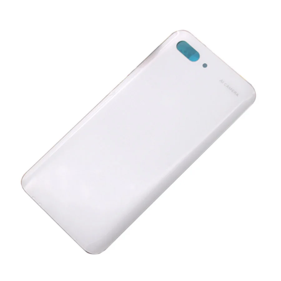 Для huawei Honor 10 крышка батареи задняя крышка Стекло чехол задняя крышка корпуса для huawei Honor 10 крышка батареи с камерой стекло объектив - Цвет: White No Lens