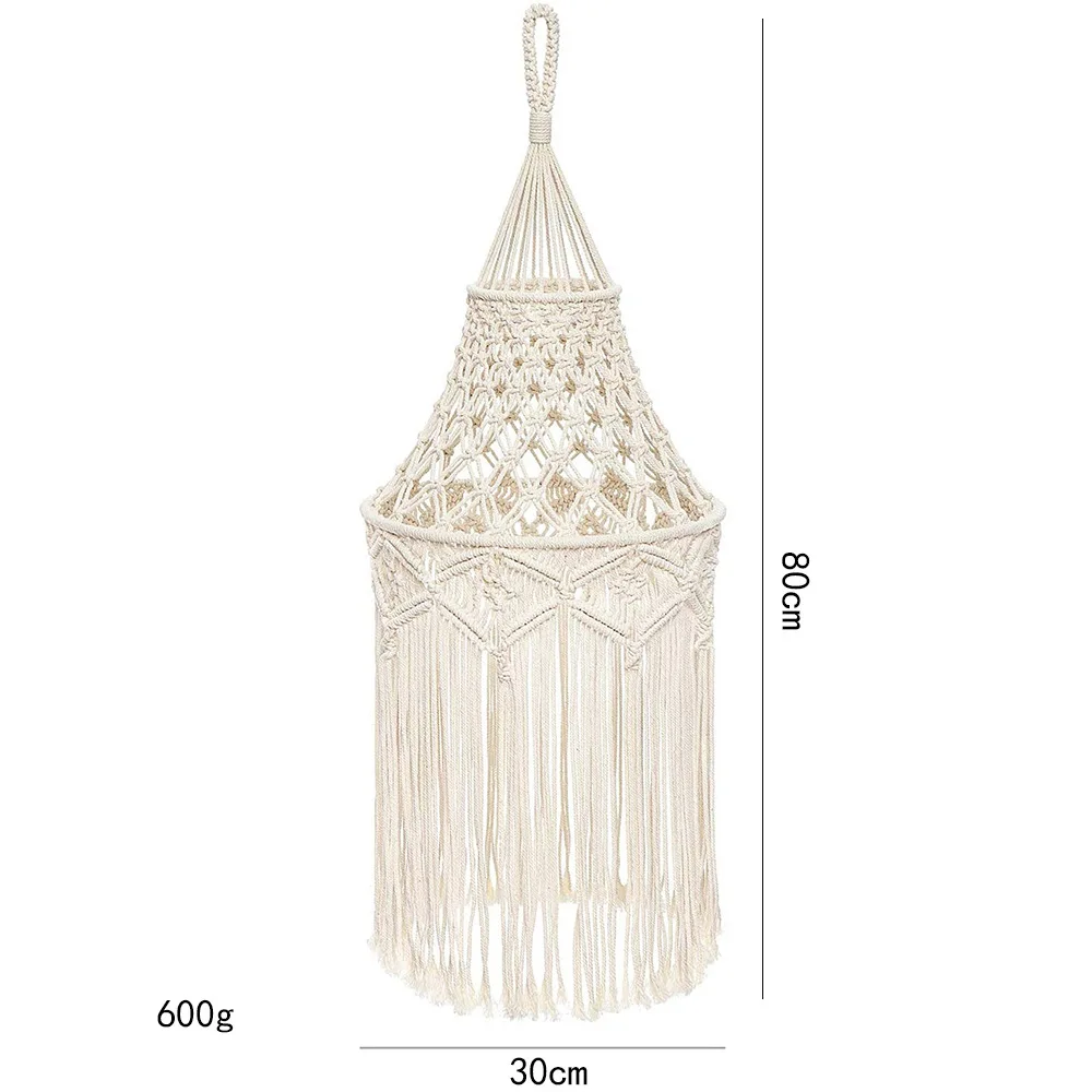 

Northern Europe Room Decor Aesthetic Lampshade Tapestry Hanging Ornament Hand Made Boho Wall Decoration Creative Pendant Hanging