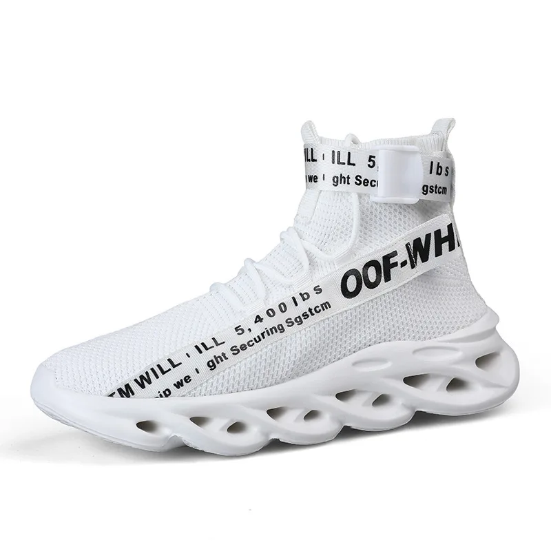 

2021 Men Sneakers Summer Fashion Running Shoes Women's shoes Sock Outdoor Breathable Mens sport Shoes Flat Soft tennis Shoes 45