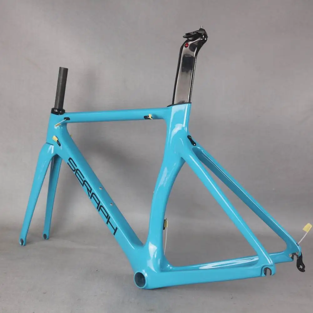 Seraph краска новый аэродизайн все черные цвета углеродная рама для дорожного