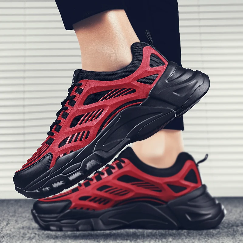 

2020 новые стильные дышащие кроссовки из сетчатого материала для мужчин, Противоударная мужская повседневная обувь, Tenis Masculino, Прямая поставк...