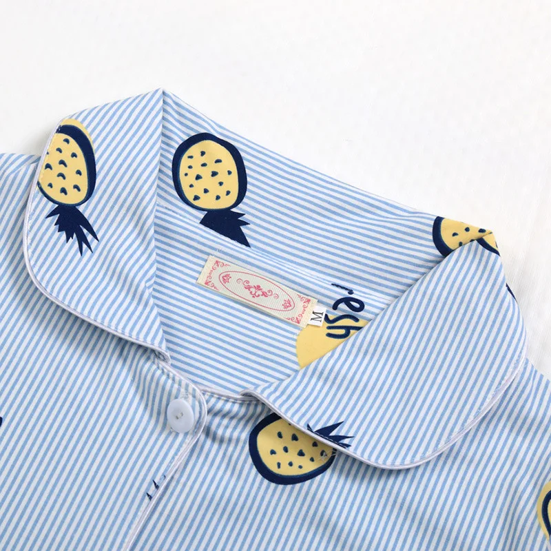 Женские пижамы с принтом ананаса короткие рукава штаны одежда для отдыха Женская