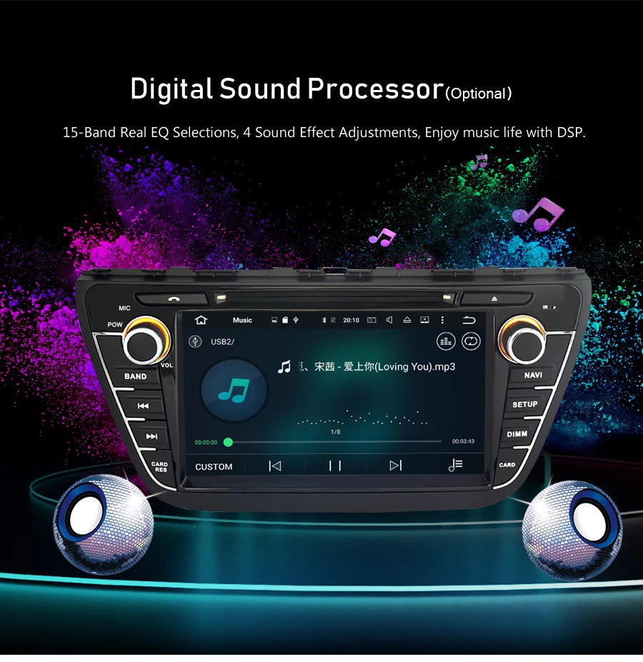 Ips экран Android 9,0 автомобильный Радио навигатор для Suzuki SX4 S-Cross dvd-плеер gps Мультимедиа wifi стерео головное устройство
