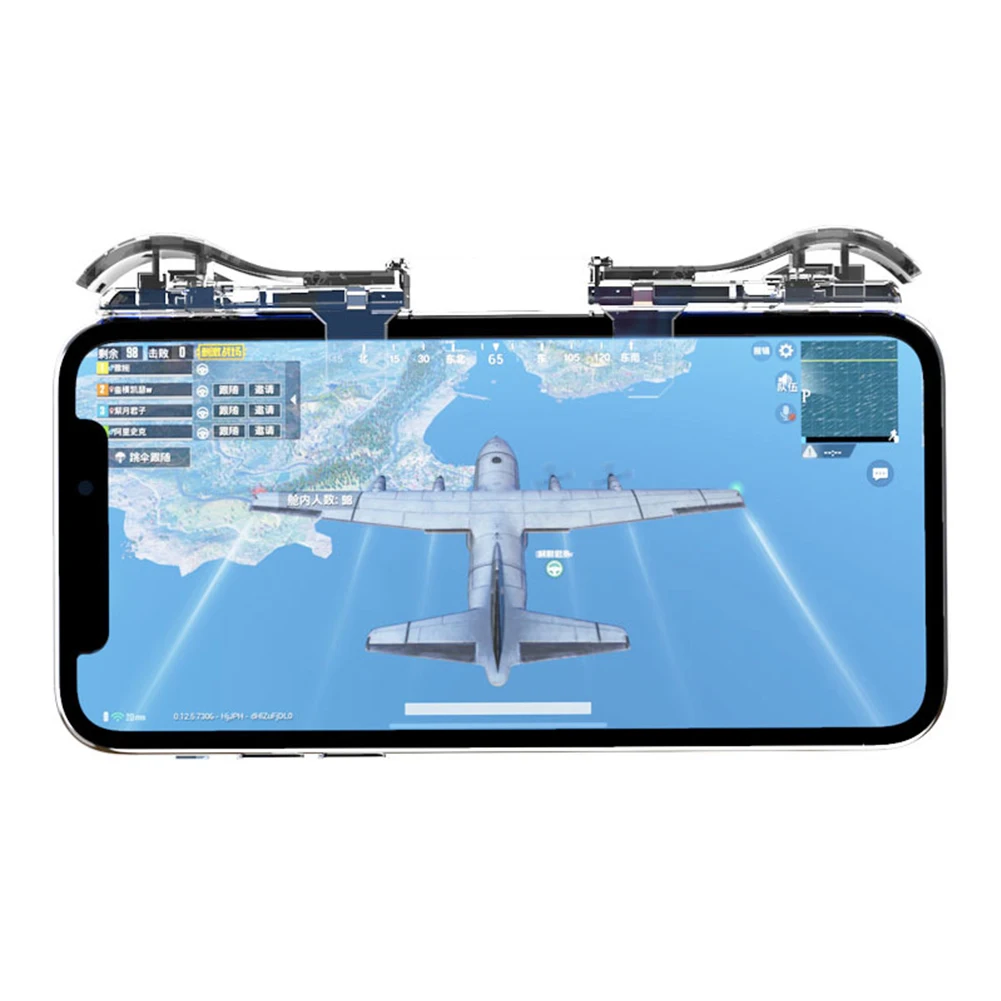 1 пара умный телефон прозрачный вспомогательный ключ прицела Кнопка огня игровой