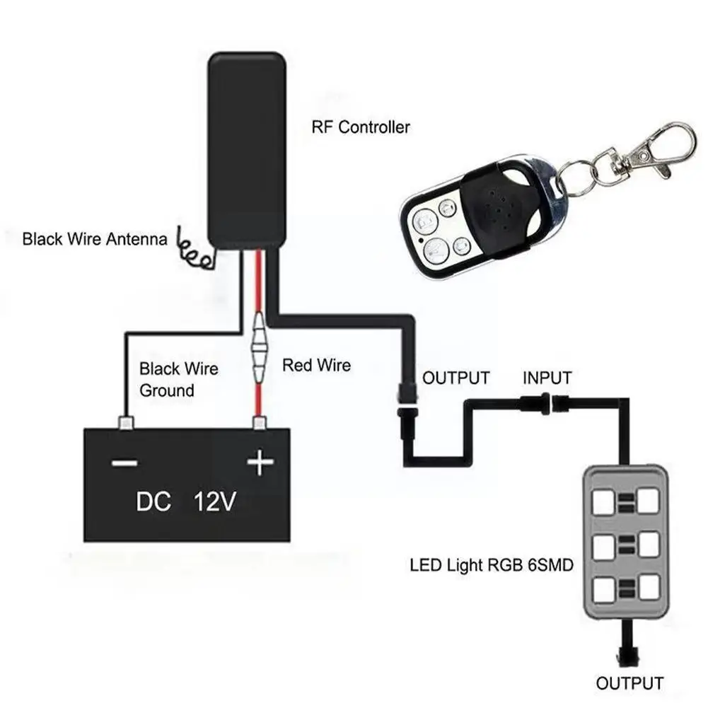 Умный стоп-сигнал L4Q9 светодиодная лампа с дистанционным управлением 6 RGB 36