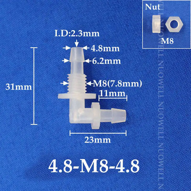 

Соединители для аквариума PP 5-200 шт.