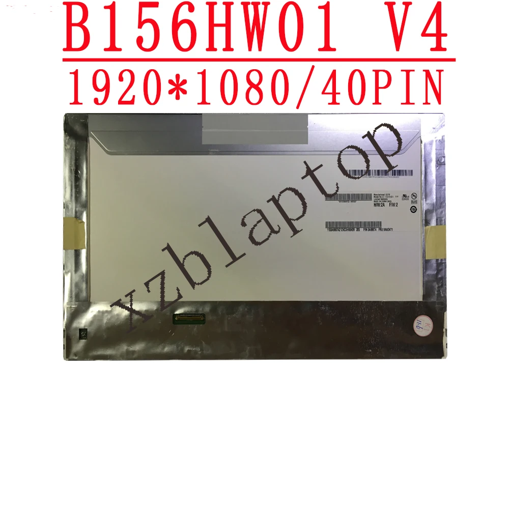 ЖК-матрица B156HW01 V4 15,6*1920 для ноутбука, ЖК-экран с диагональю 1080 дюйма, 40-контактный зеркальный ЖК-экран P/N 0A66674 FRU 04W3471 ЖК-матрица B156HW01 V4 15,6*1920 для ноутбука, ЖК-экран с диагональю 1080 дюйма, 40-контактный зеркальный ЖК-экран P/N 0A66674 FRU 04W3471