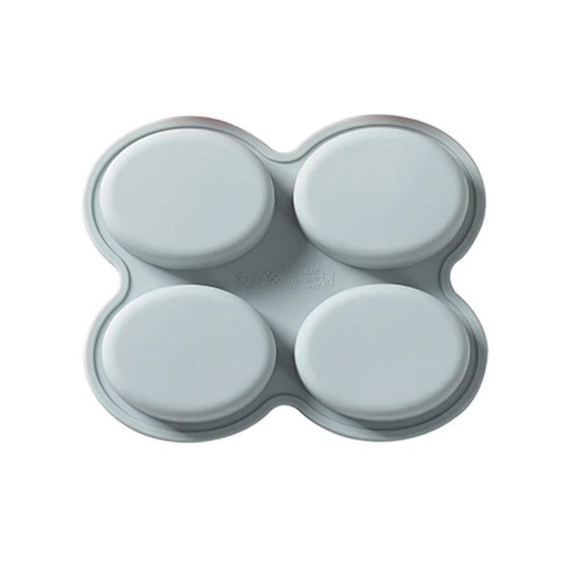 4-полостные овальные силиконовые формы для мыла 3D ручной работы форма товары