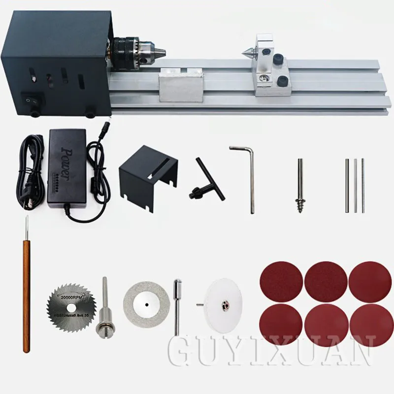 

Home woodworking lathe diy furniture woodworking mini engraving polishing beads processing advanced version